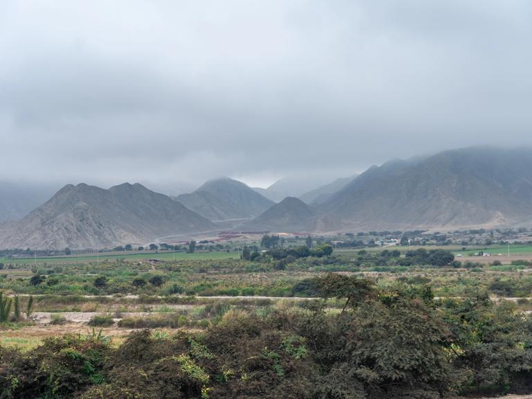 Heilige Stadt Caral-Supe, archäologische Stätte in Peru.