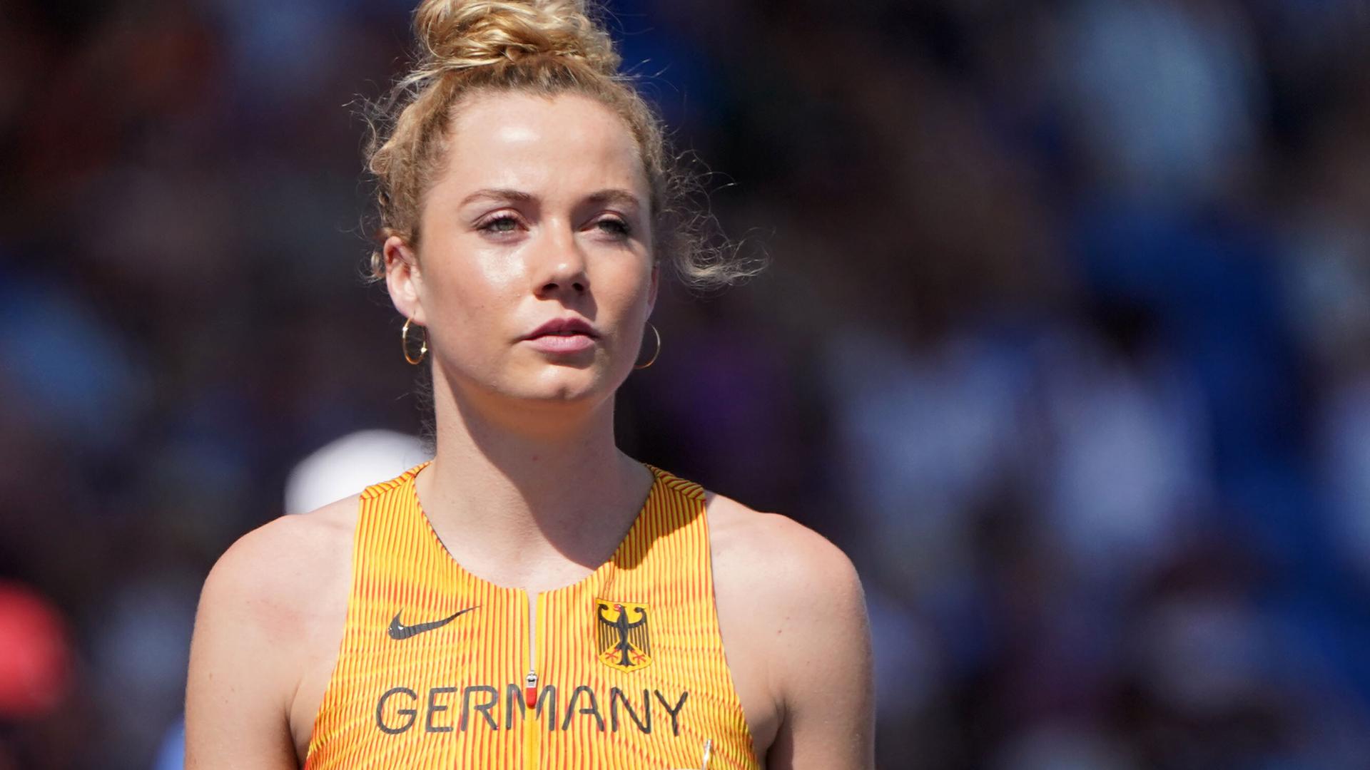 Die Läuferin Smilla Kolbe während der Leichtathletik-EM 2026 in Birmingham Die Läuferin Smilla Kolbe während der Leichtathletik-EM 2026 in Birmingham