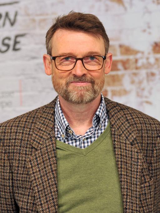 Schriftsteller Christoph Peters auf der Frankfurter Buchmesse