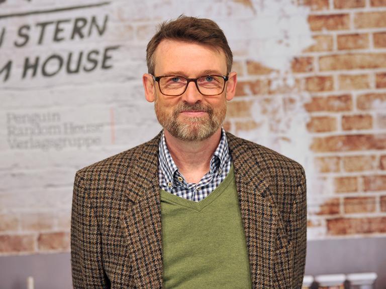 Schriftsteller Christoph Peters auf der Frankfurter Buchmesse