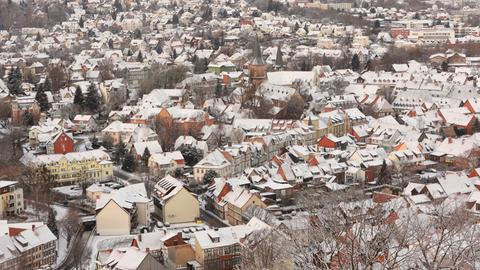 Winter in Wernigerode im Harz um Weihnachten 2021 