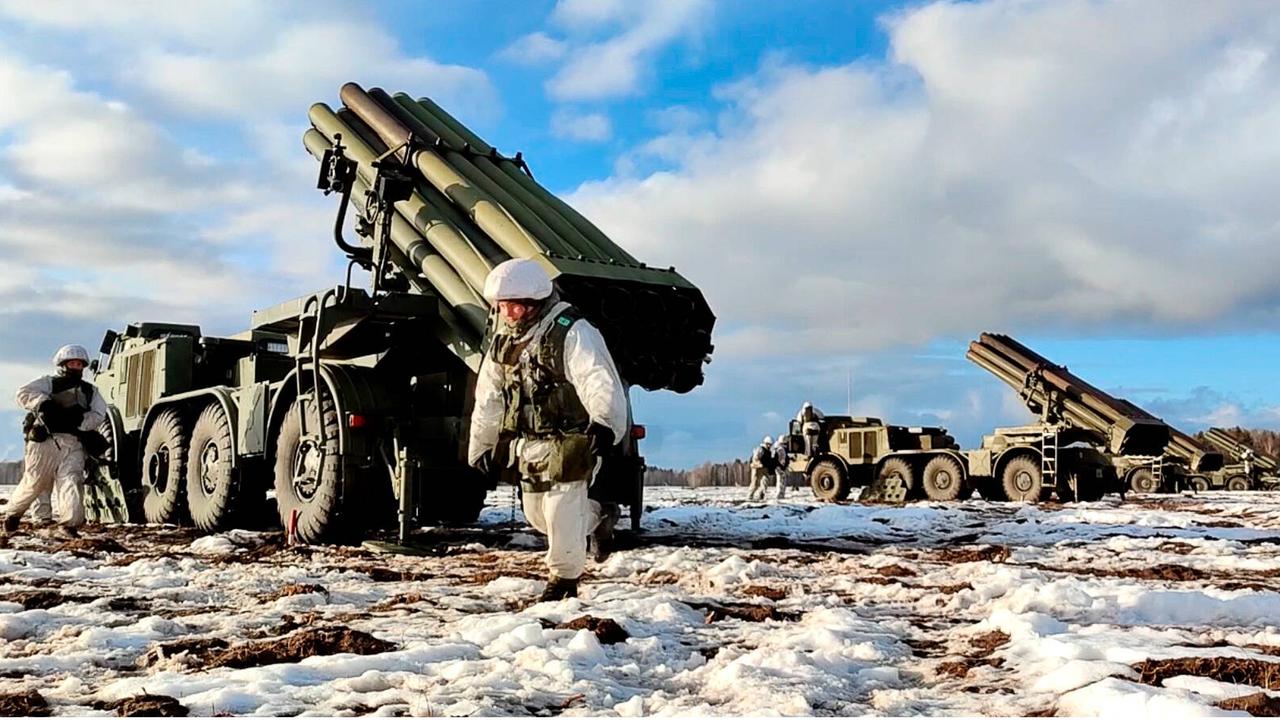 Gemeinsame Militärübung von Russland und Belarus im Februar 2022