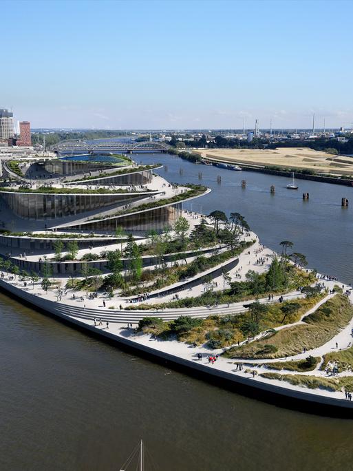 Der Entwurf des Kopenhagener Architekturbüros Bjarke Ingels Group hat den Architekturwettbewerb für den Bau der Oper in Hamburg gewonnen. 
