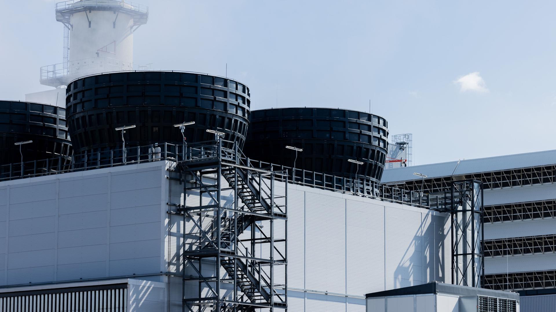 Herne: Blick auf das neue Gas- und Dampfturbinenkraftwerk (GuD) von Steag und Siemens.