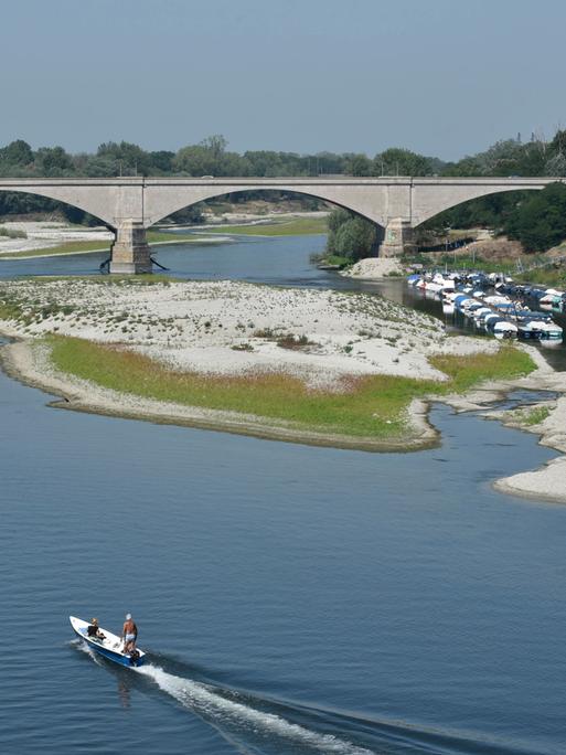 July 3, 2022, Pavia, Lombardy, Italy: The drought emergency continues in the north of Italy bent by the absence of rains