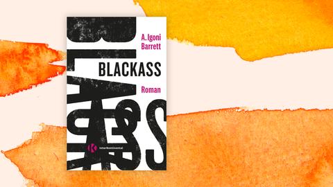 Das Cover zeigt den Buchtitel "Blackass" in großen schwarzen Buchstaben auf weißem Grund.