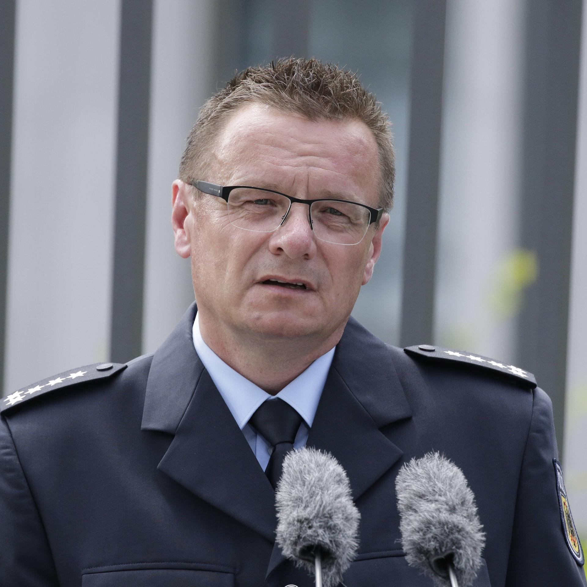 Sven Hüber, stellvertretender Vorsitzender der Gewerkschaft der Polizei (Archivfoto von 2016).