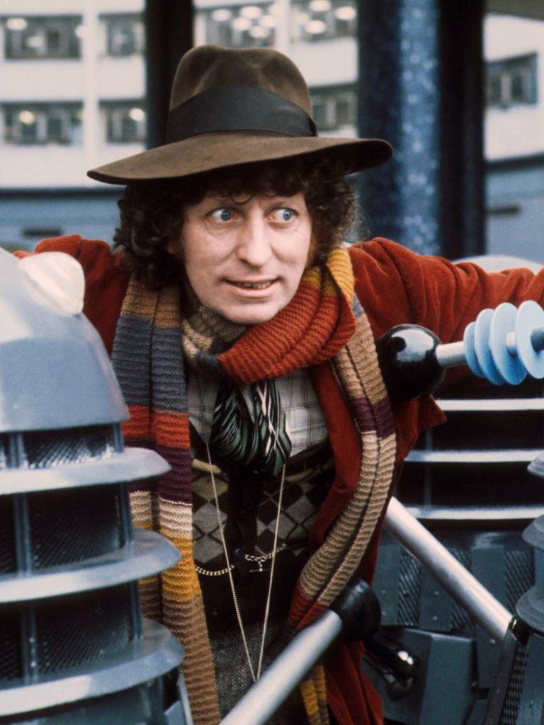 Tom Baker als Doctor Who in der gleichnamigen Serie der BBC. 