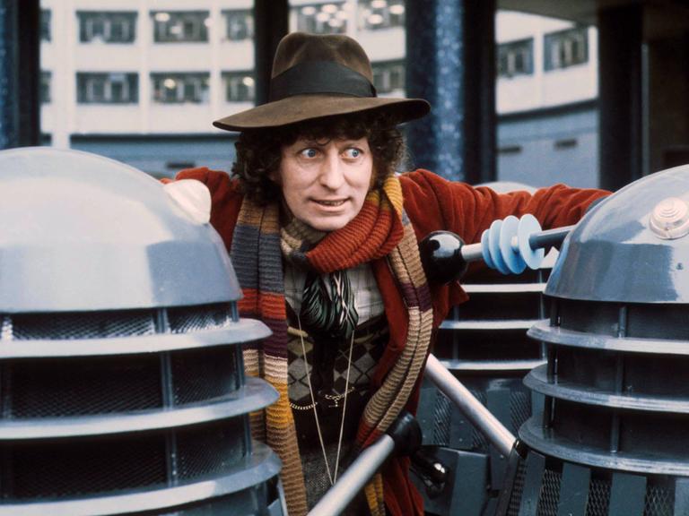 Tom Baker als Doctor Who in der gleichnamigen Serie der BBC. 