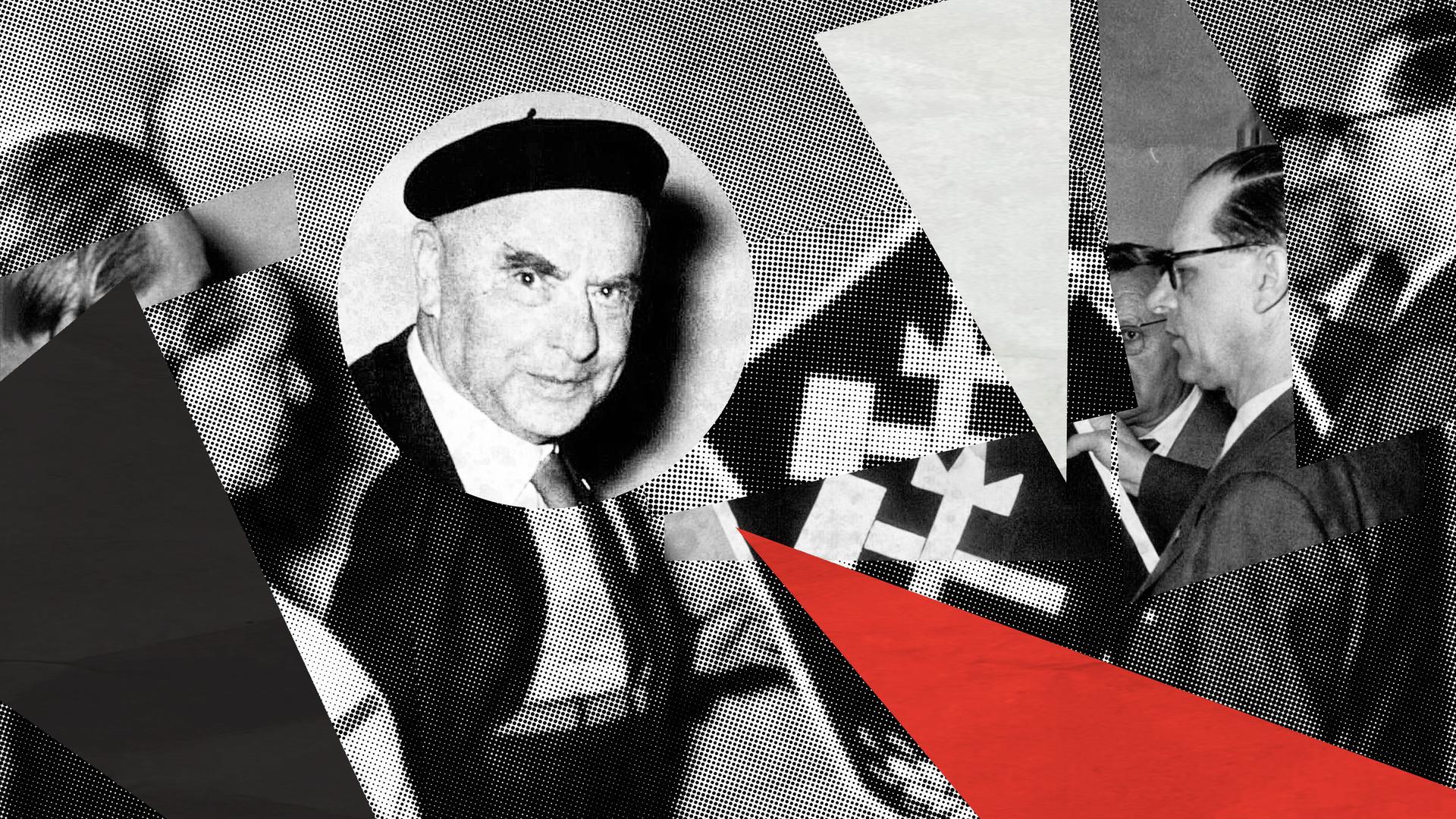 Illustration zur 1. Folge der Doku-Serie „Deutsches Denken". Das Hintergrundbild zeigt Otto Strasser bei der Gründung der „Deutsche Soziale Union“. Das Bild ist mit Halbtoneffekt und Dreieckswimpeln in schwarz, weiß und rot zu einer Collage bearbeitet. Illustration zur 1. Folge der Doku-Serie „Deutsches Denken". Das Hintergrundbild zeigt Otto Strasser bei der Gründung der „Deutsche Soziale Union“. Das Bild ist mit Halbtoneffekt und Dreieckswimpeln in schwarz, weiß und rot zu einer Collage bearbeitet.