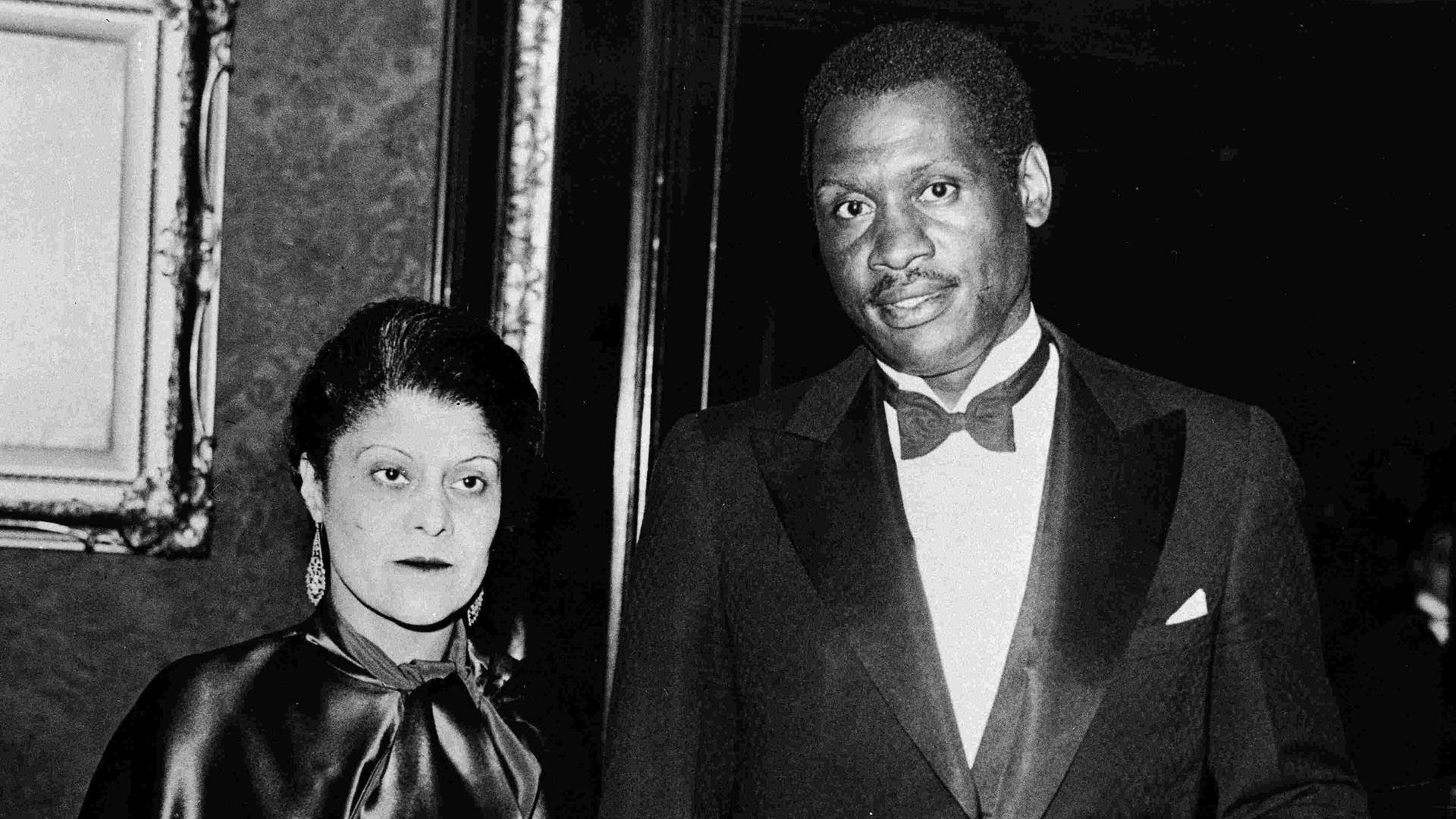 Eslanda und Paul Robeson um 1938.