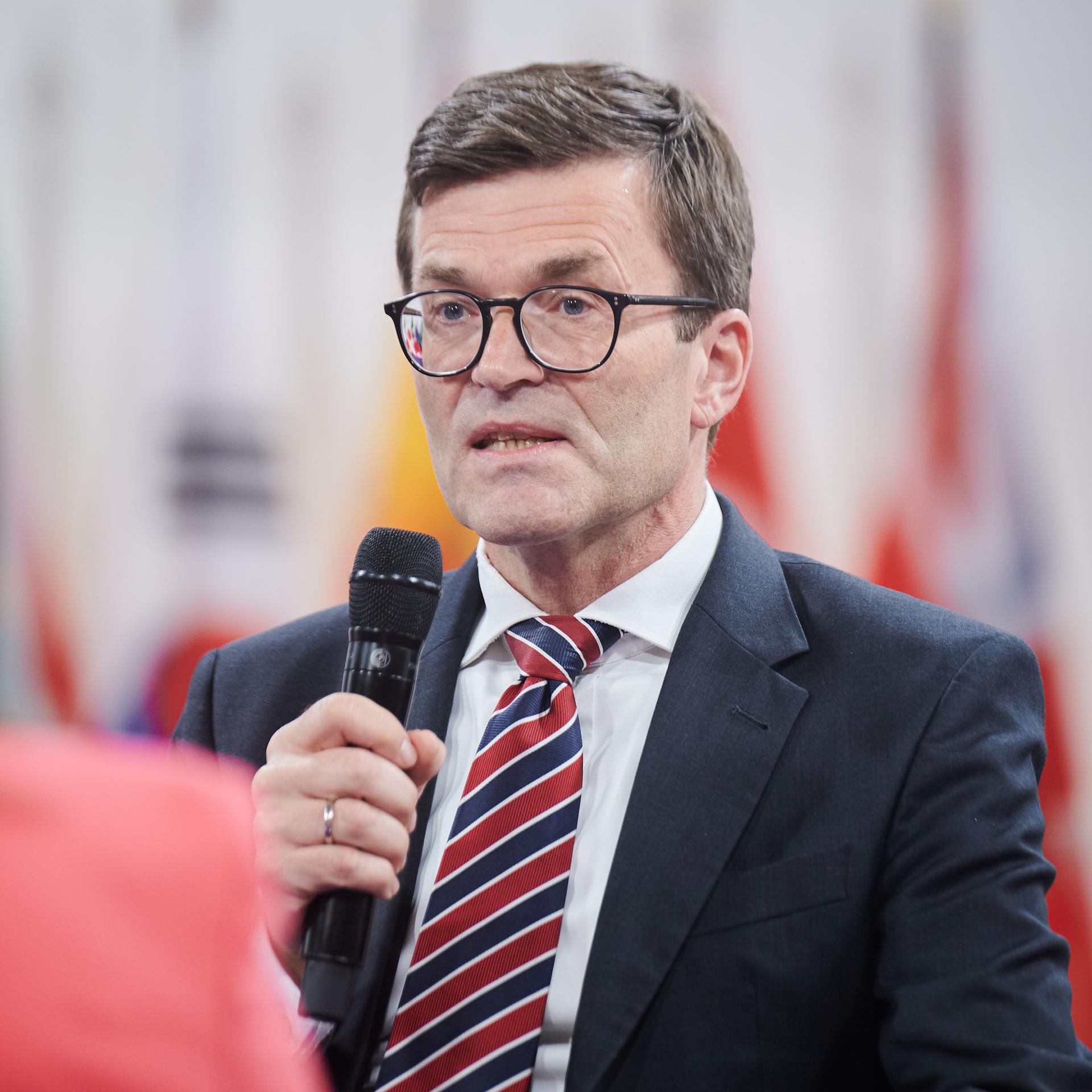 Heiko Thoms bei einer Veranstaltung im Jahr 2024