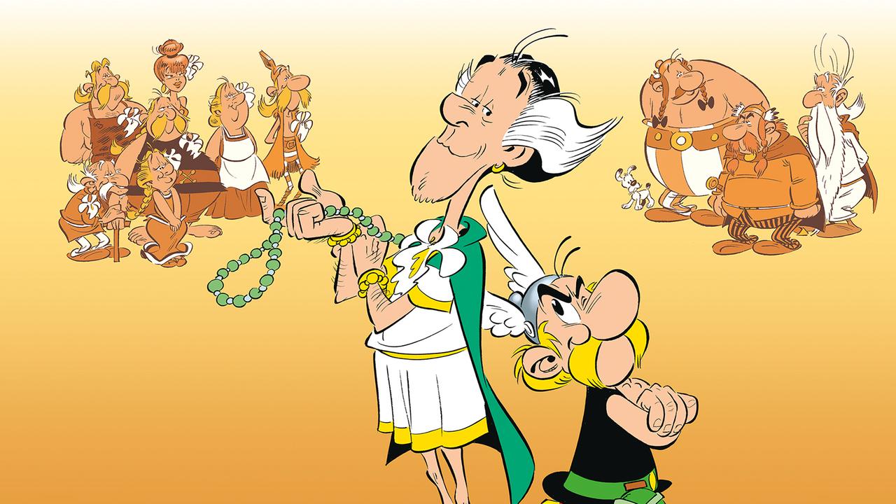 Buchcover zu "Asterix: Die weiße Iris". (Quelle: Egmont Ehapa Media) Buchcover zu "Asterix: Die weiße Iris". (Quelle: Egmont Ehapa Media)