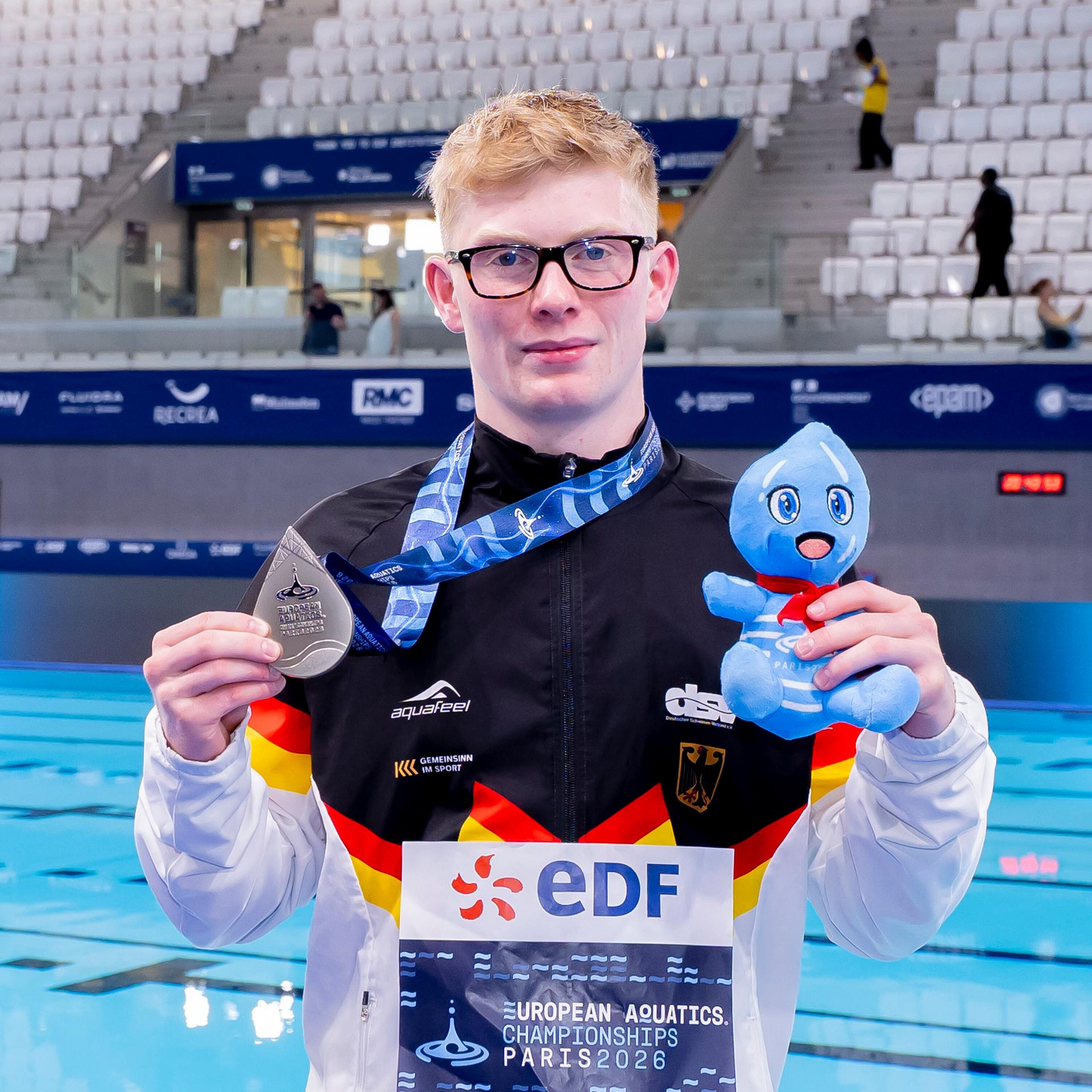 France, Paris, Centre Aquatique Olympique Metropole du Grand Paris, 06.08.2026, European Aquatics Championships Artistic Swimming, Day 7, Mens 10m Platform Final, Jaden Eikermann of Germany, Photo by Eibner Pressefoto / Tino Henschel