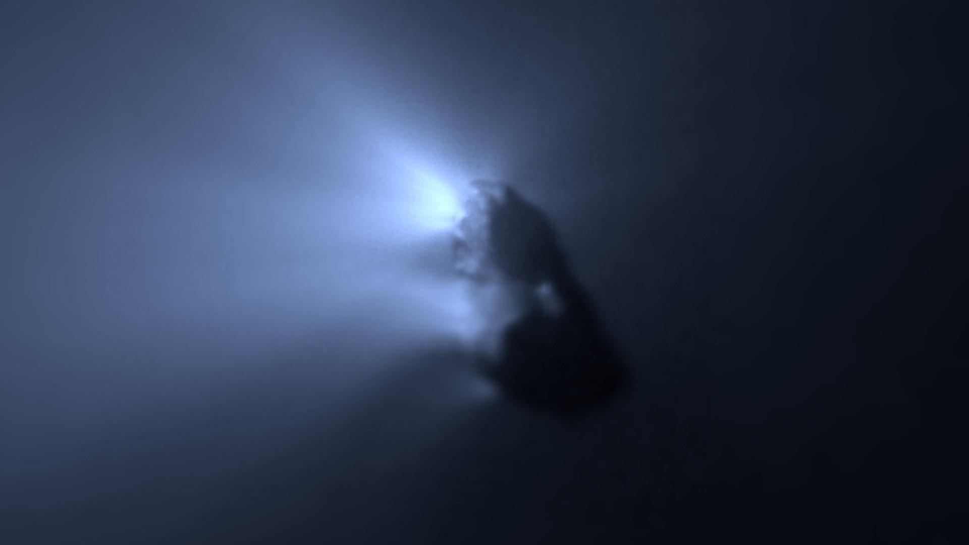Der Kern des Kometen Halley. 