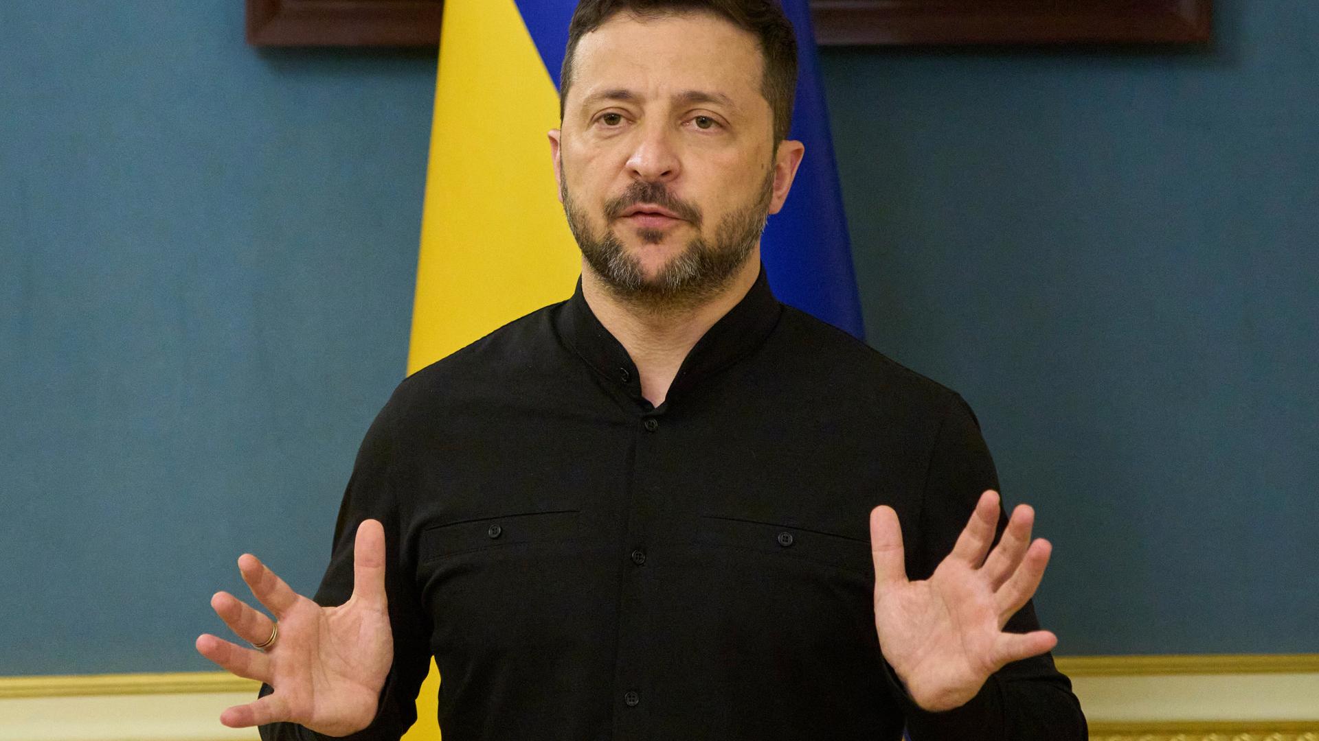 Der ukrainische Präsident Wolodymyr Selenskyj Der ukrainische Präsident Wolodymyr Selenskyj