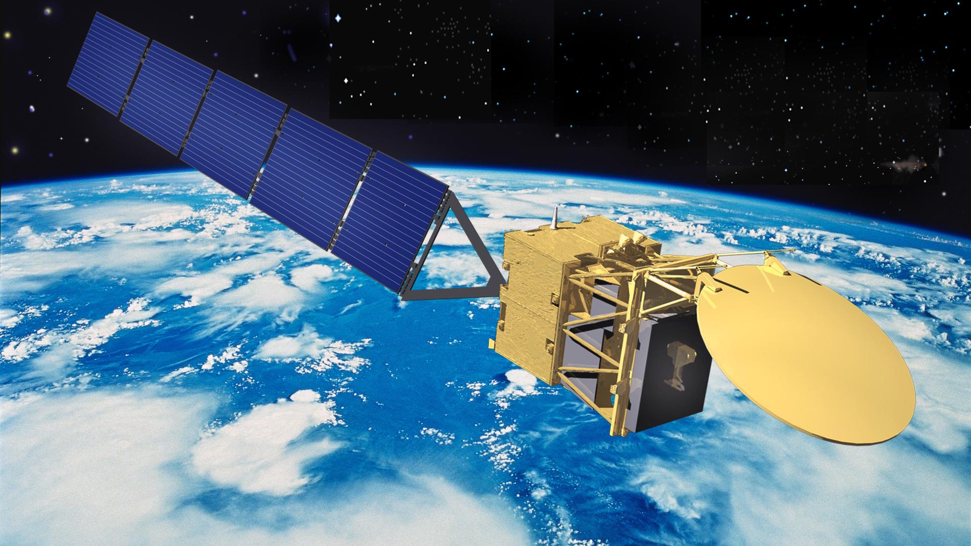 Der Satellit EarthCARE