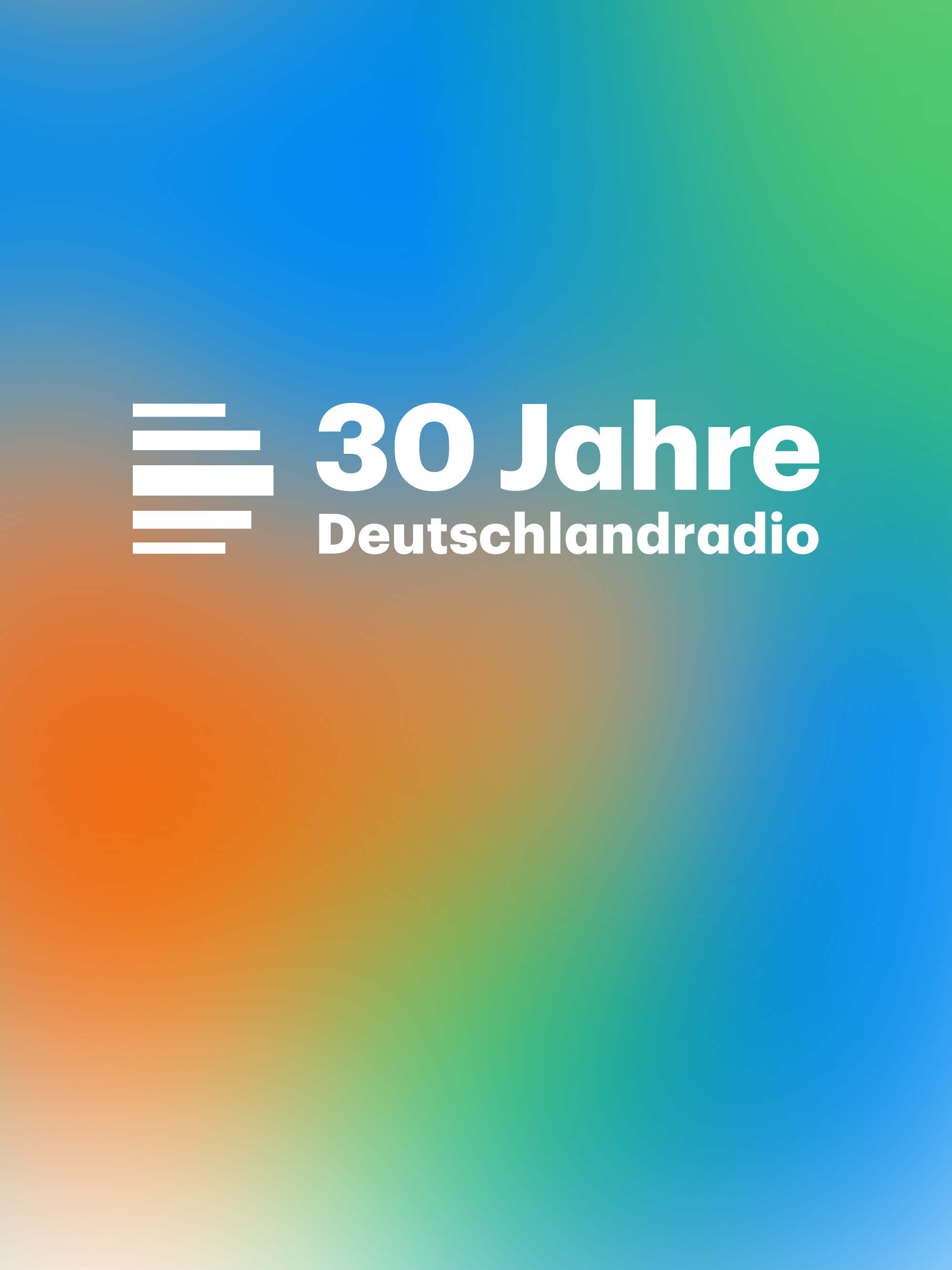 Visual/Logo des Jubiläums zu 30 Jahre Deutschlandradio