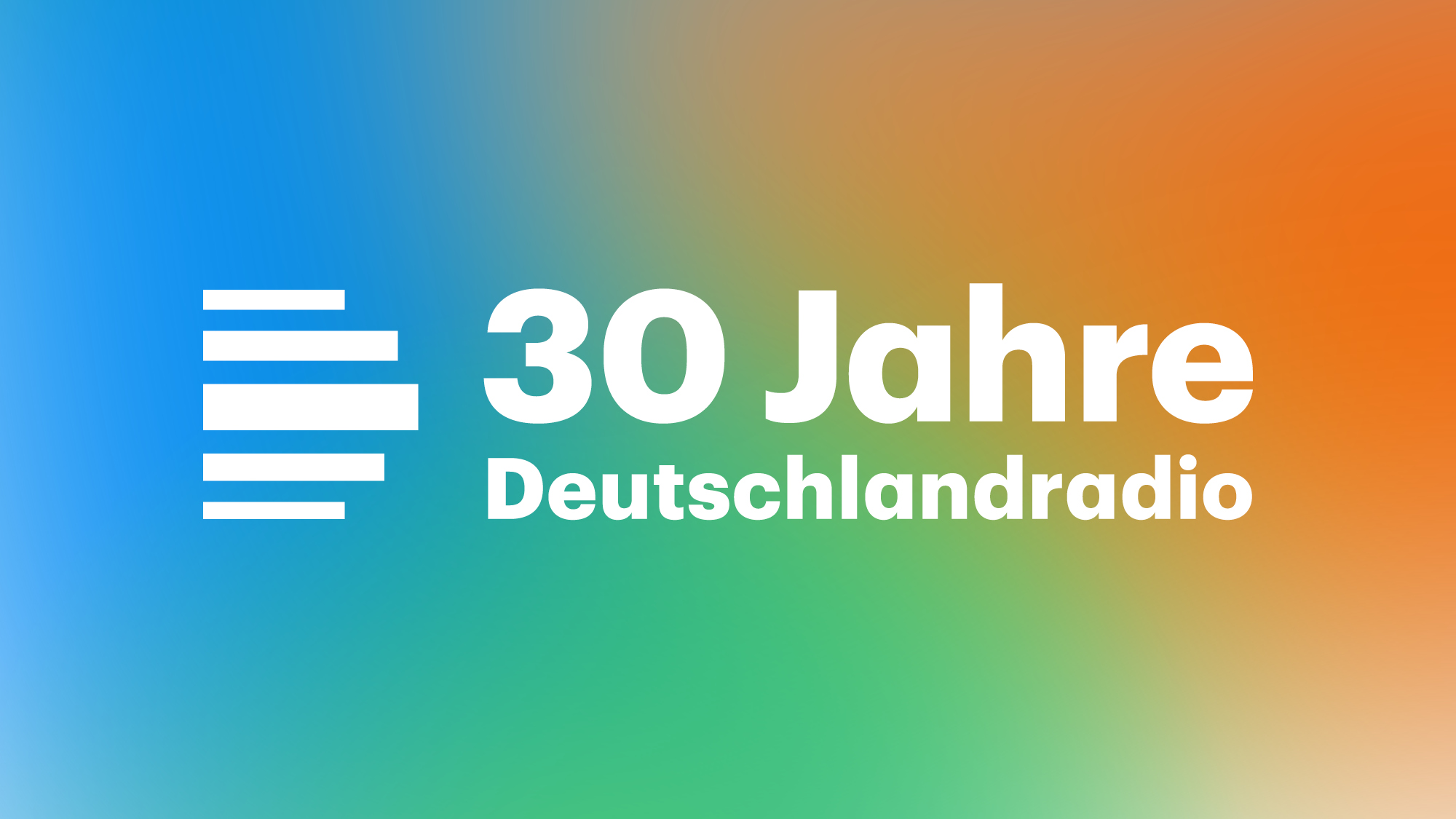 Visual/Logo des Jubiläums zu 30 Jahre Deutschlandradio