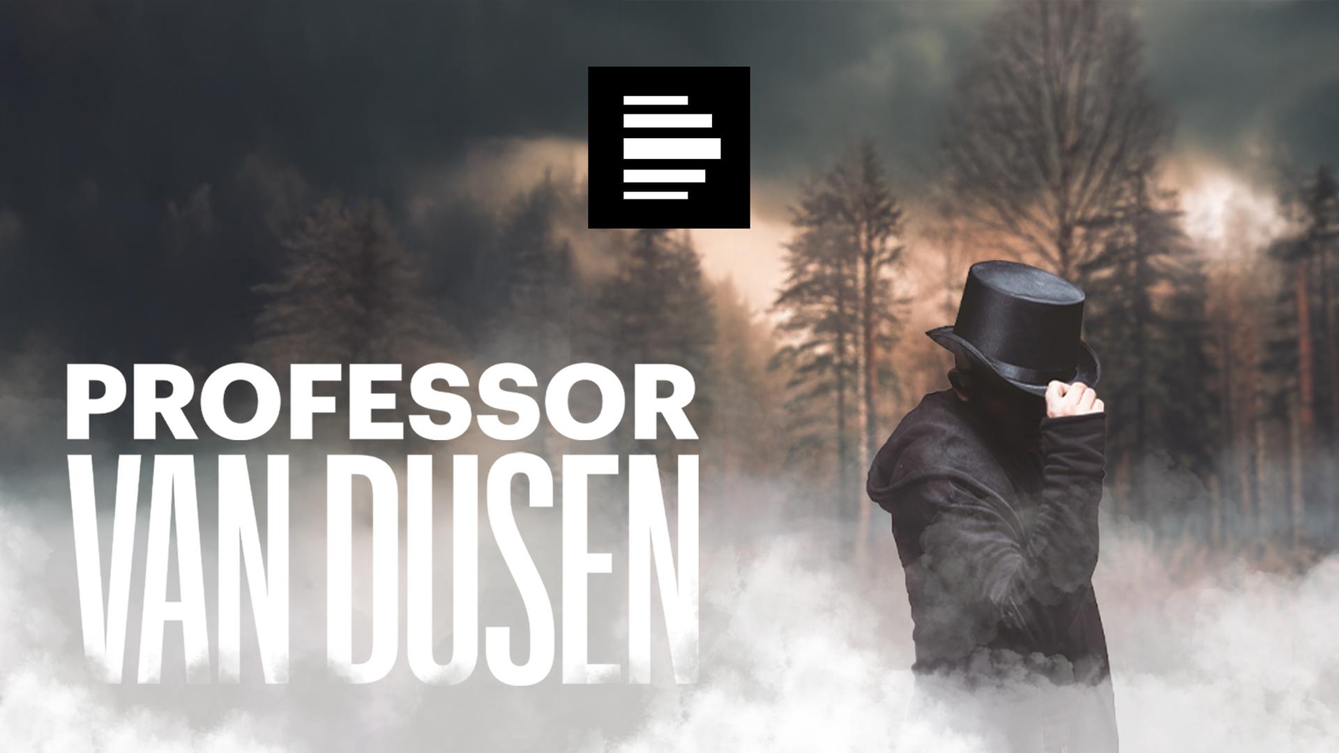 Podcastscover "Professor van Dusen"-Krimi