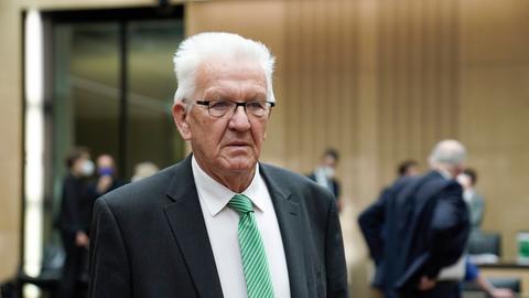 Baden-Württembergs Ministerpräsident Winfried Kretschmann (Bündnis90/ Die Grünen) während der 1021. Bundesratsitzung in Berlin