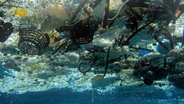 Im Meer vor Hawaii treibt eine große Insel voller Plastik.