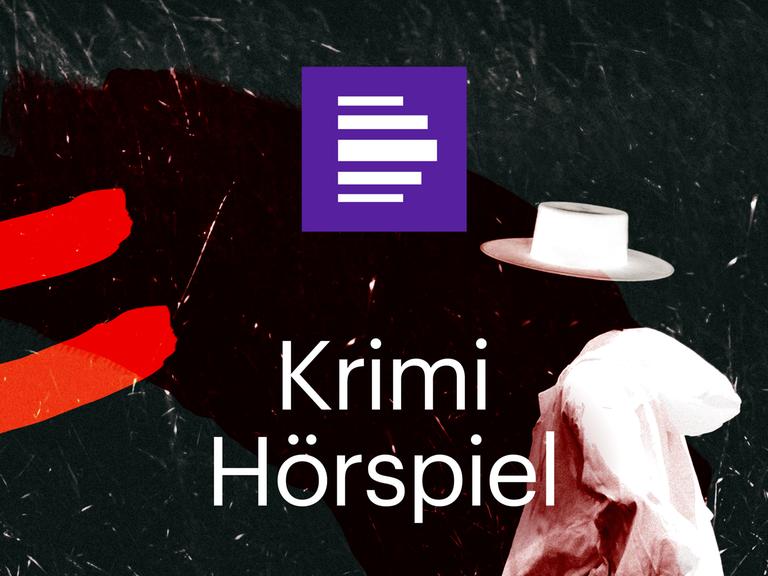 Das Bild zeigt eine Gestalt mit Mantel und Hut in der Dunkelheit. Der Krimi-Hörspiel-Podcast von Deutschlandfunk Kultur