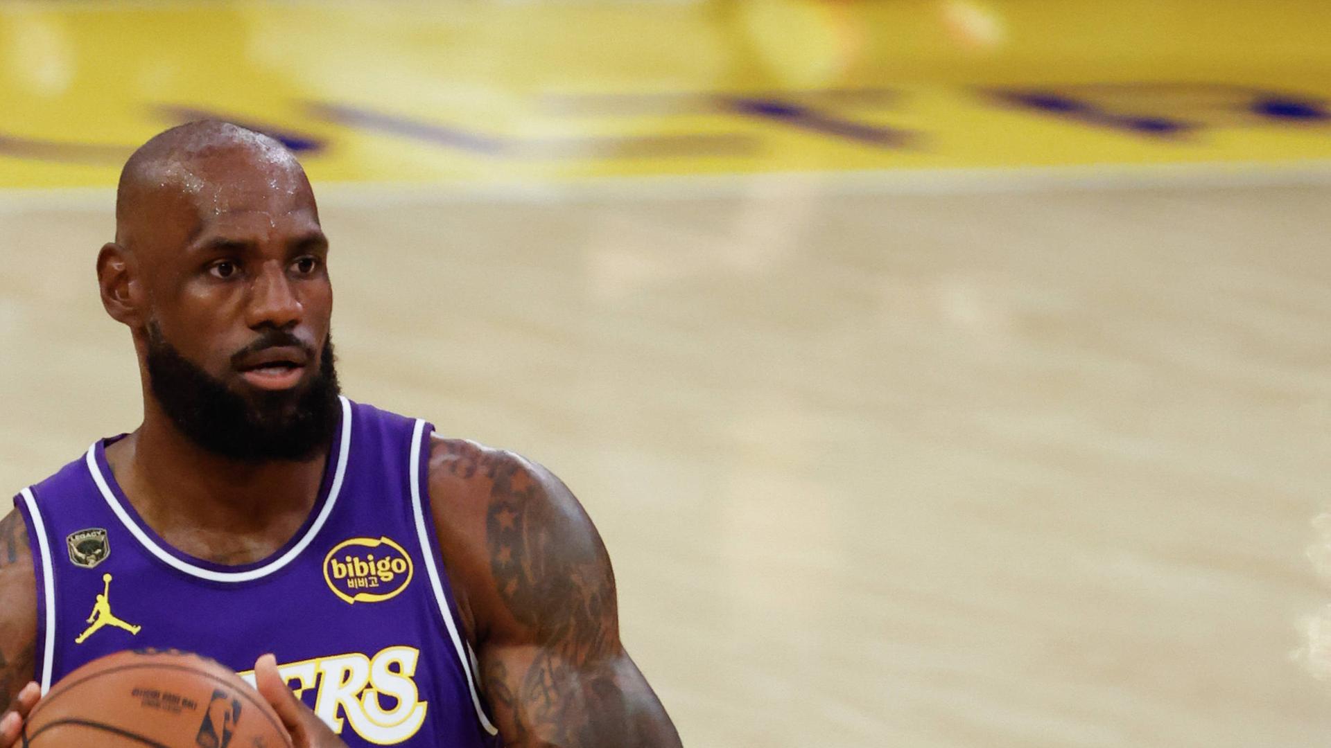 Der Basketballer LeBron James Der Basketballer LeBron James