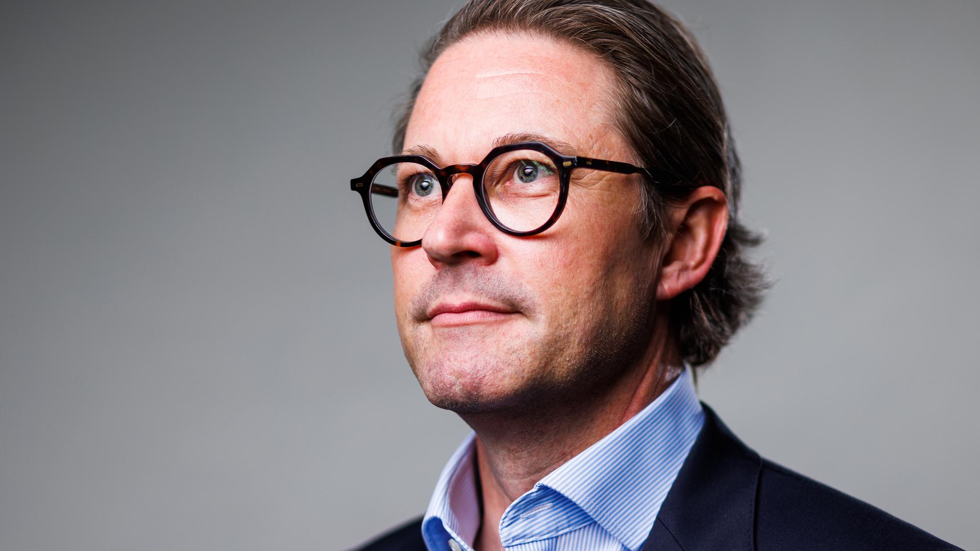 Porträt von Andreas Scheuer (CSU). Er war von 2018 bis 2021 Bundesminister für Verkehr und digitale Infrastruktur.