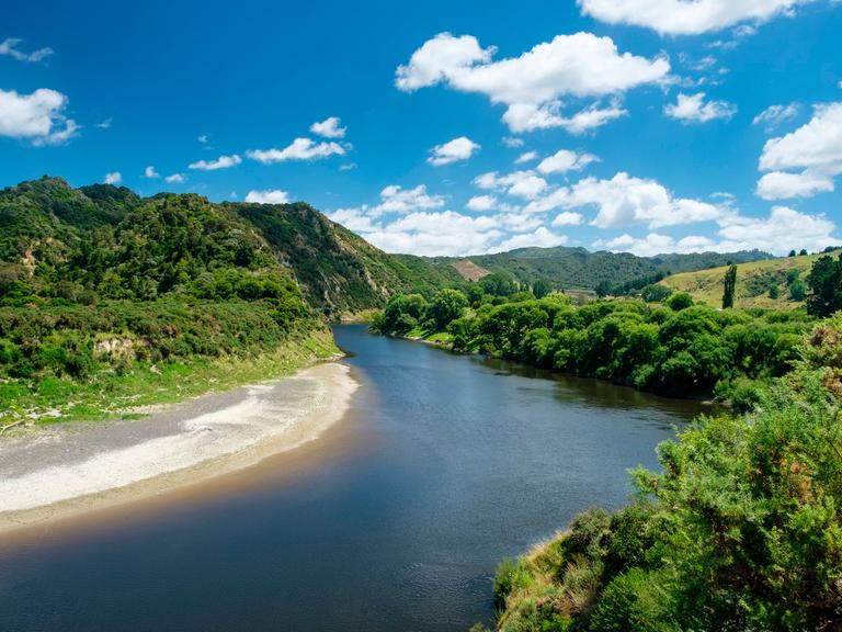 Der Fluss Whanganui in Neuseeland.
