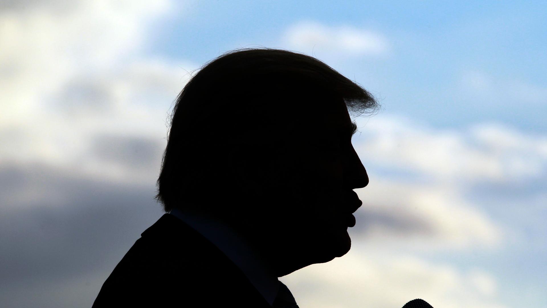 Donal Trump während einer Pressekonferenz im Oktober 2011.