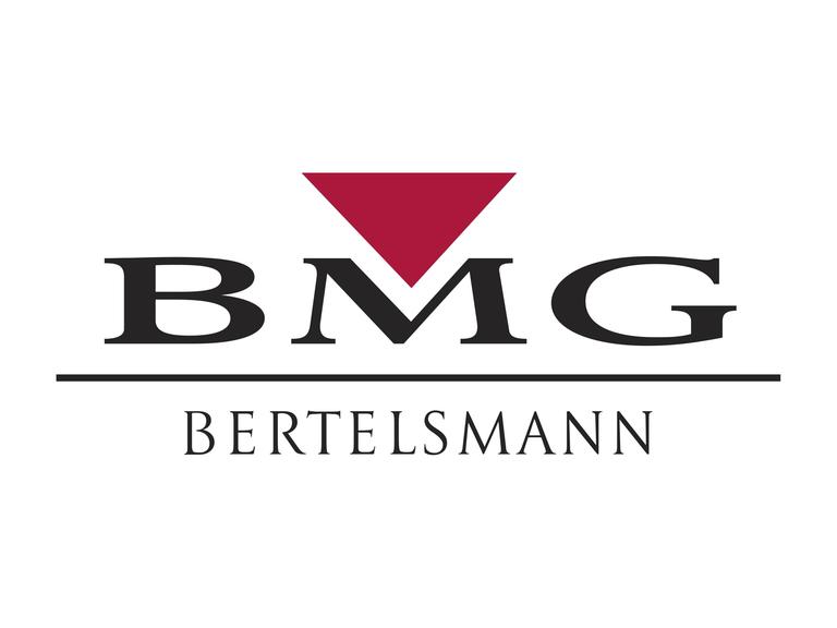 Das ogo der Bertelsmann Music Group vor weißem Hintergrund