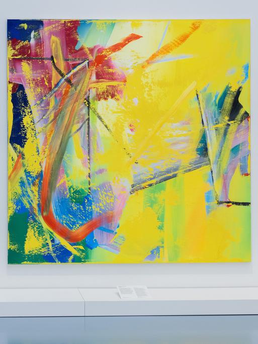Das Werk "I.S.A. (555)" von 1984 des Künstlers Gerhard Richter ist in der Ausstellung "Verborgene Schätze. Werke aus rheinischen Privatsammlungen" im Museum Kunstpalast zu sehen. 