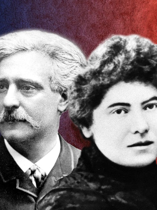 Paul Lafargue und seine Frau Laura Lafargue, die Tochter von Karl Marx.