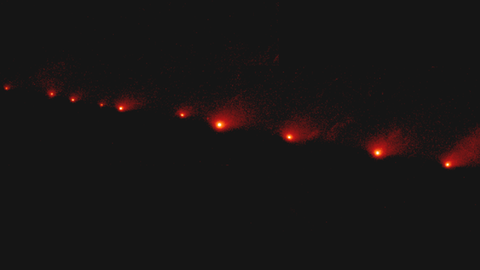 Vor 30 Jahren zerbrach Komet Shoemaker-Levy 9 in viele Stücke – Monate später bildeten sie eine lange Kette im All