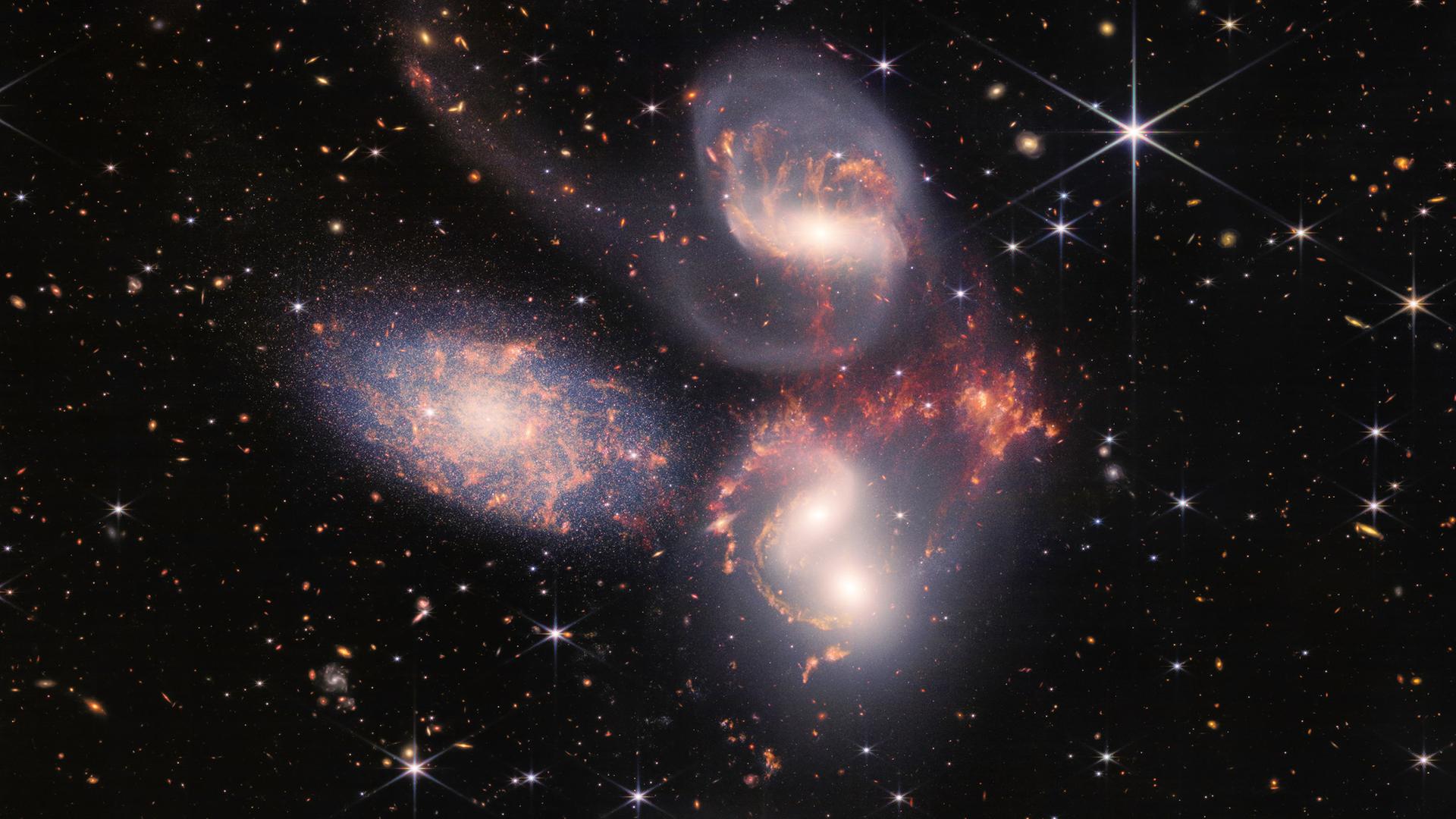 Auch in der Astronomie kommt es immer wieder zu Vorwürfen der Belästigung gegen einzelne Forscher. Das Bild zeigt die Galaxiengruppe Stephans Quintett. 