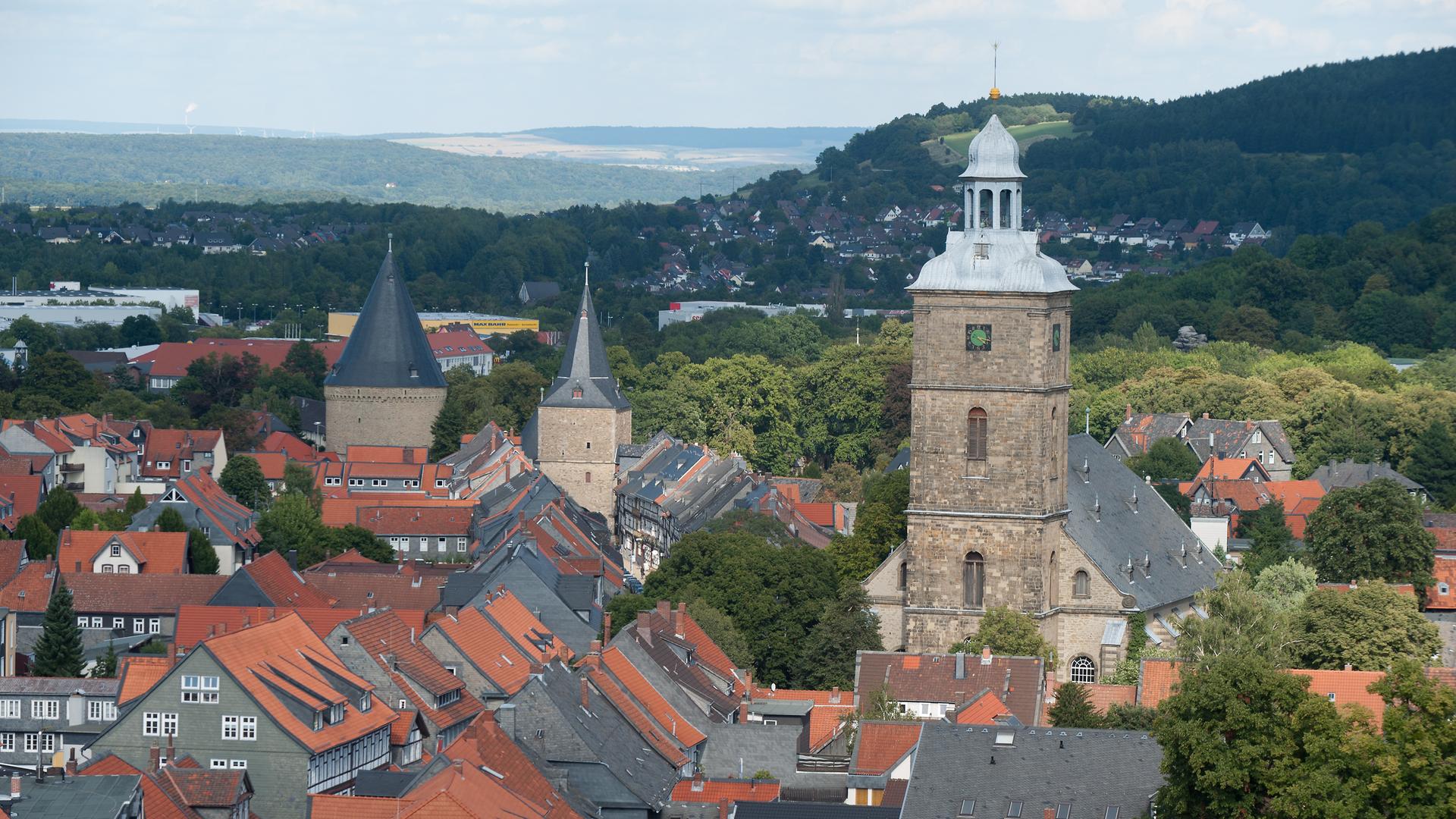 Blick auf die Sankt-Stephani-Kirche in Goslar. 