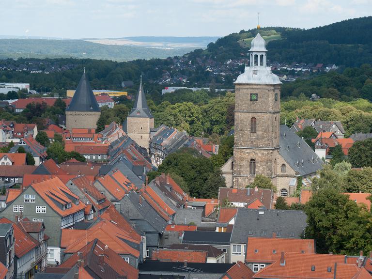 Blick auf die Sankt-Stephani-Kirche in Goslar. 