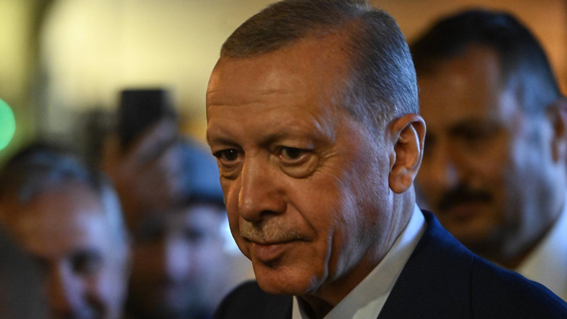 Der türkische Präsident Recep Tayyip Erdogan im Porträt.
