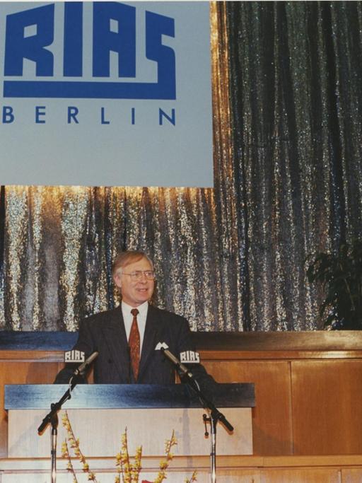 Feier zur Gründung von Deutschlandradio am 9. Februar 1994 im Rathaus Schöneberg