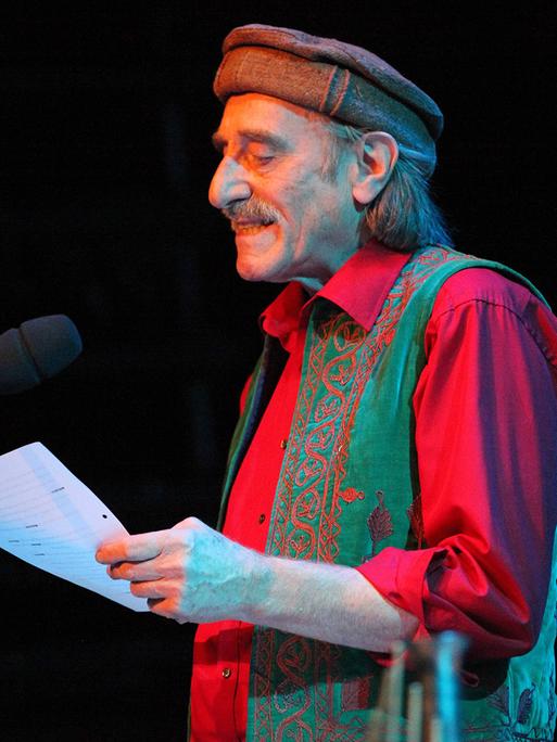 Hartmut Geerken (1939-2021) beim Jazzfest im Haus der Berliner Festspiele im Jahr 2012. 