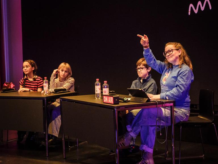 Patricia Pantel, Elsa, Lulu und Alex im Humboldt-Forum