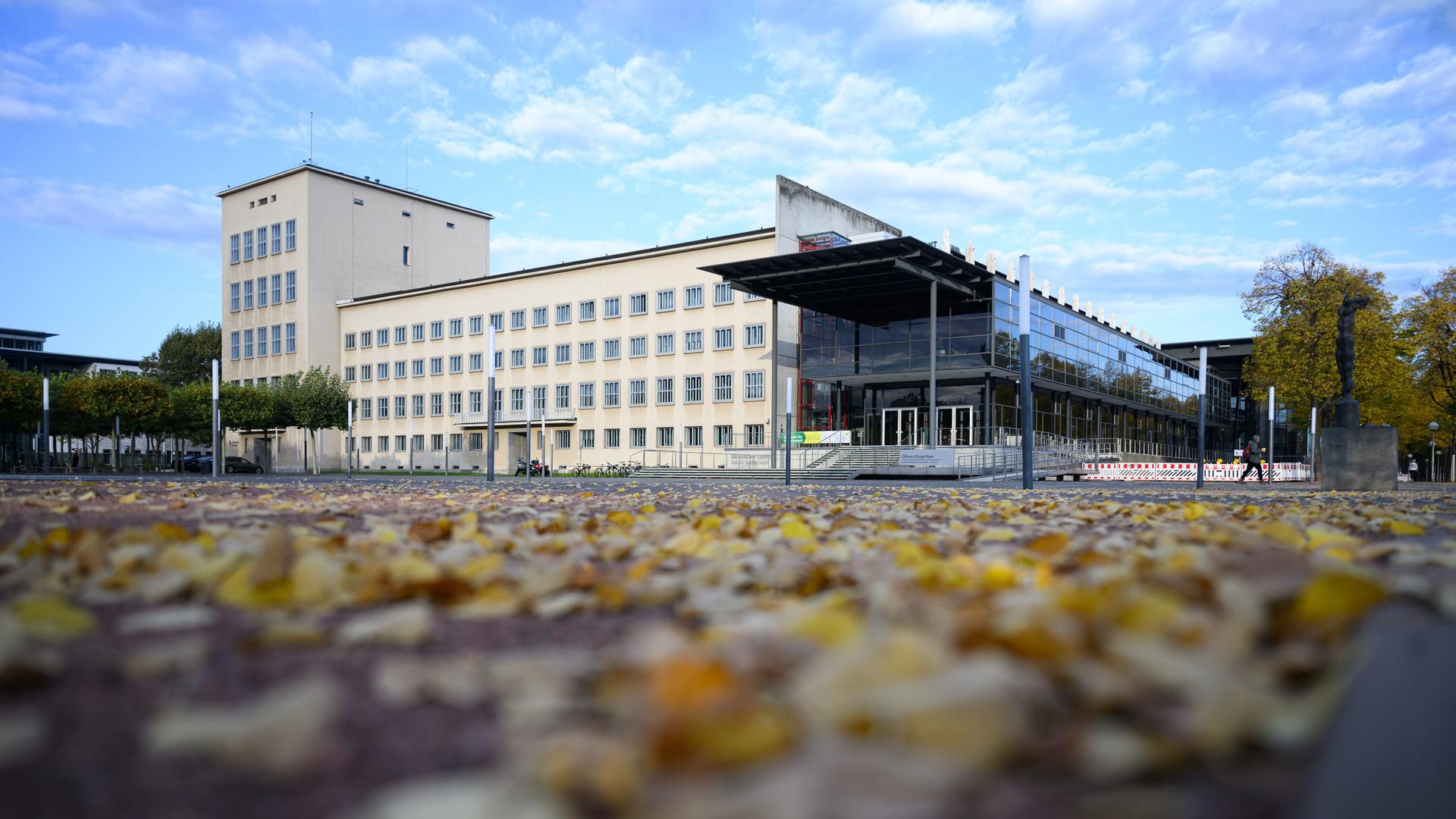 Blick auf den Sächsischen Landtag