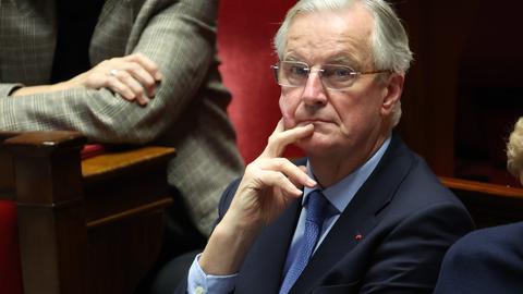 Michel Barnier in der Nationalversammlung