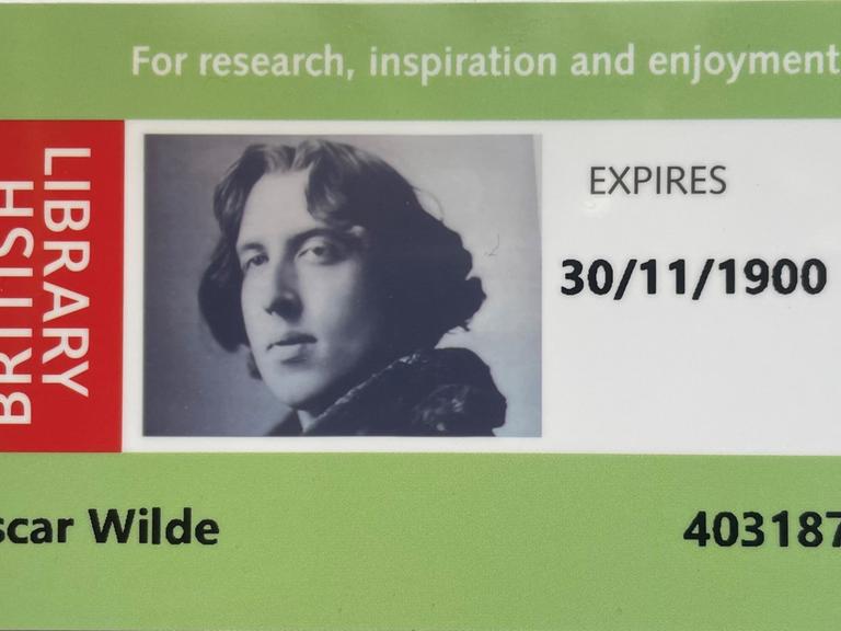 Das Sterbedatum von Oscar Wilde, der 30. November 1900, wurde als Ablaufdatum der neuen Karte verwendet.
