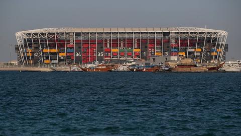 Das Stadion 974 in Doha, Katar