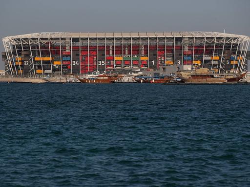 Das Stadion 974 in Doha, Katar