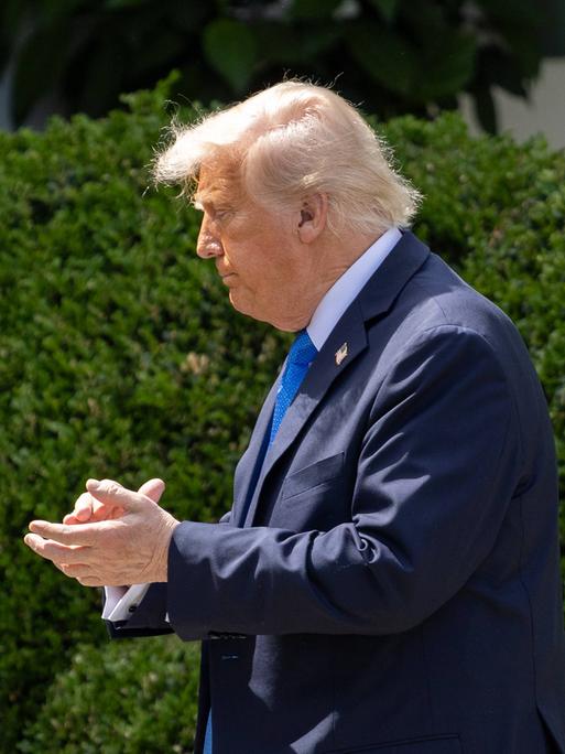 US-Präsident Donald Trump vor dem Weißen Haus