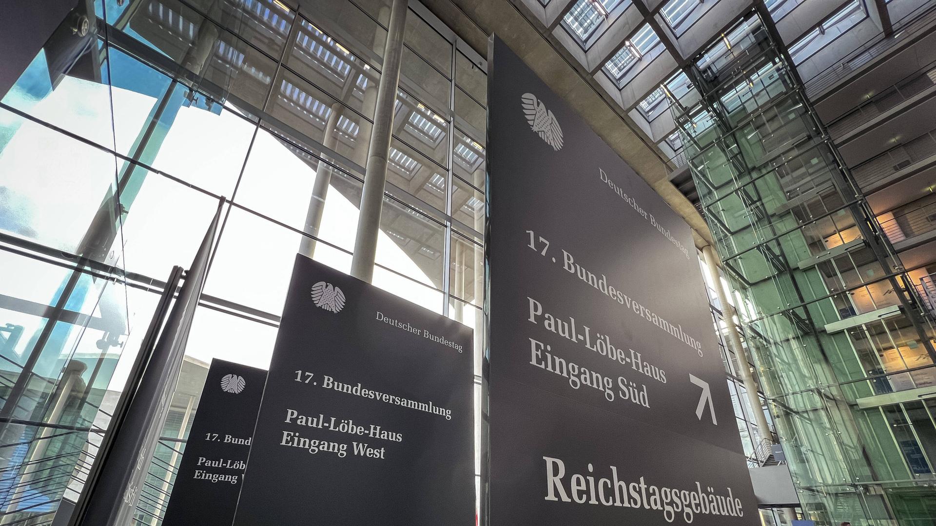 Vorbereitungen zur 17. Bundesversammlung und Wahl des Bundespraesidenten im Paul-Loebe-Haus. Aus Pandemiegruenden wird d