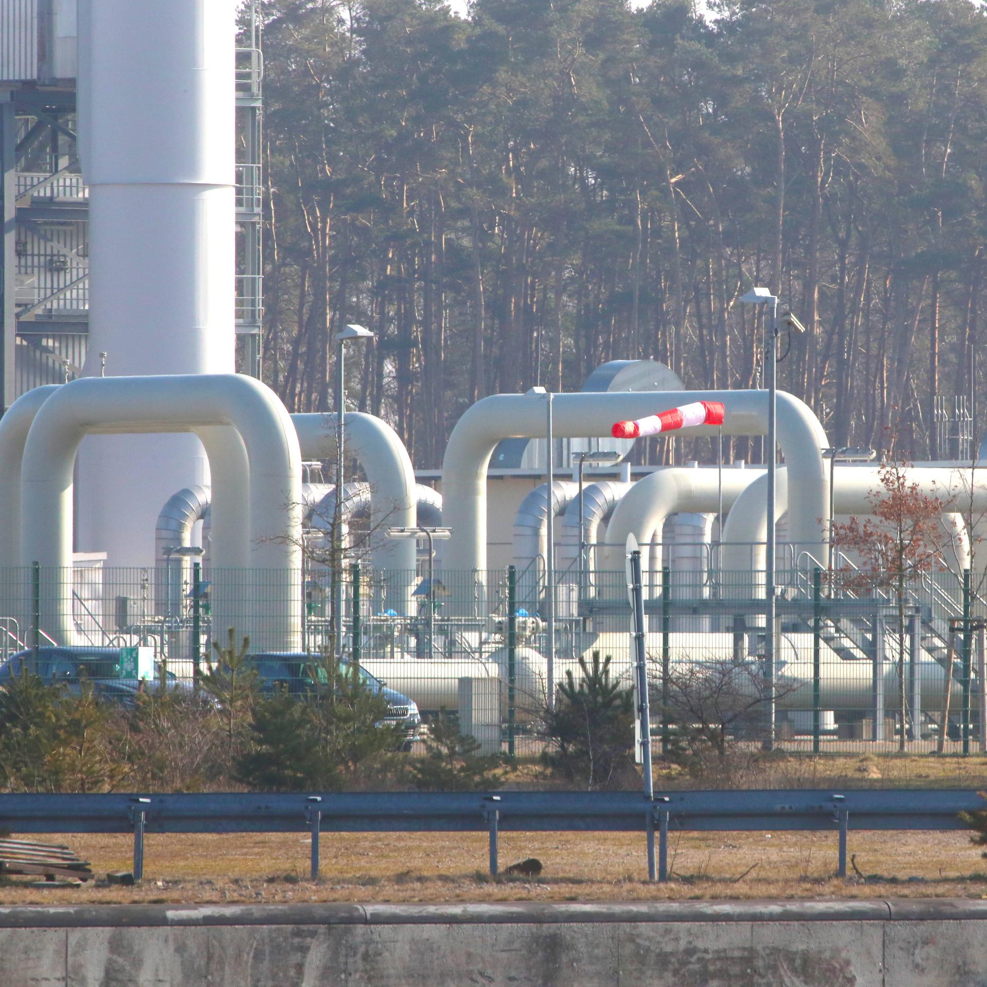 Rohre einer Gaspipeline